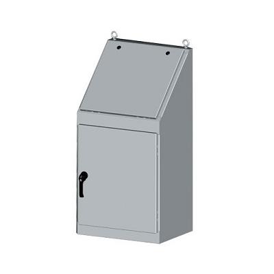 NEMA 12型单门操作员工作站 - 电气柜 用于工业操作界面至安装安装按钮和HMI 