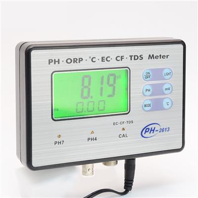 普和 多功能监测仪 PH/ORP/温度/电导率/TDS/CF PH2613