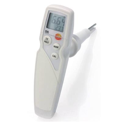 德国德图TESTO pH酸碱度/温度测量仪，适用于半固体 testo 205 - 订货号  0563 2051