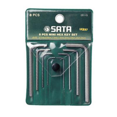 世达工具SATA8件迷你内六角扳手组套09119