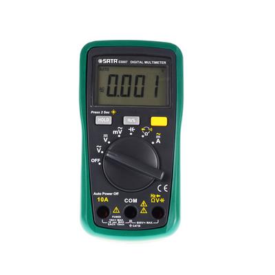 世达工具SATA带频率测量掌上型万用表03007