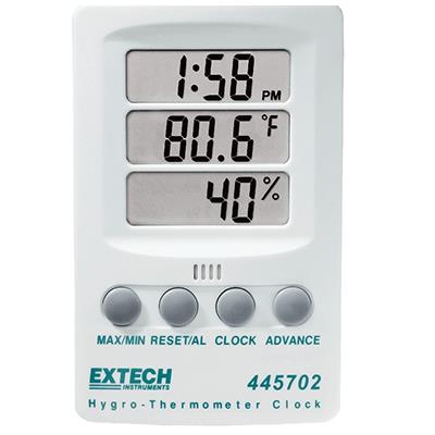 艾示科Extech 445702: Hygro-Thermometer时钟