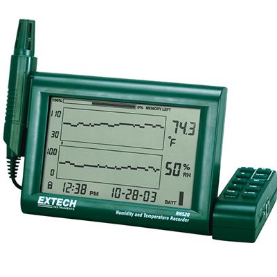 艾示科Extech rh520a - 220  可拆式探针湿度+温度图表记录器