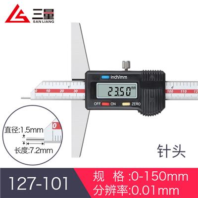 日本三量 127-101 0-150mm 0.01mm 高精度针测头游标卡尺