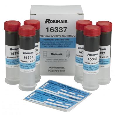 罗宾耐尔Robinair Replacement Dye Cartridges, 1/2 oz. (6ea.)