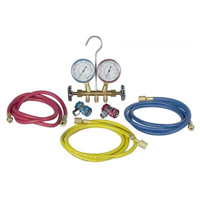罗宾耐尔Robinair R134 brass manifold, hose set and service couplers