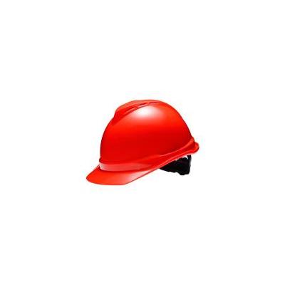 梅思安ABS豪华有孔，超爱带帽衬，针织吸汗带的安全帽红色10172479