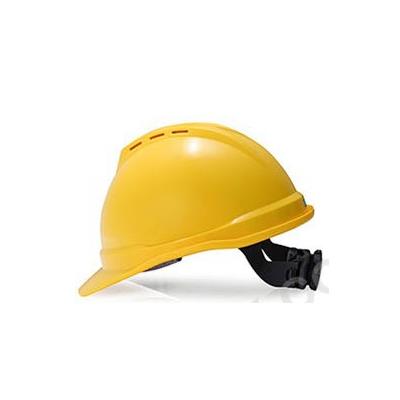 梅思安ABS豪华有孔，超爱带帽衬，针织吸汗带的安全帽黄色10172477