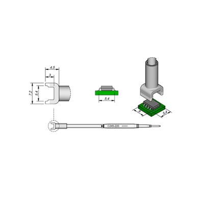 JBC C245-220 双列烙铁头