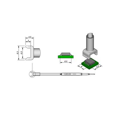 JBC C245-303 双列烙铁头