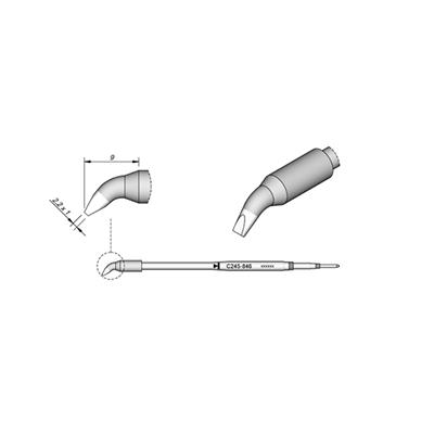 JBC C245-846 弯形烙铁头