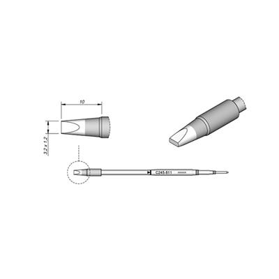 JBC C245-811 凿形烙铁头