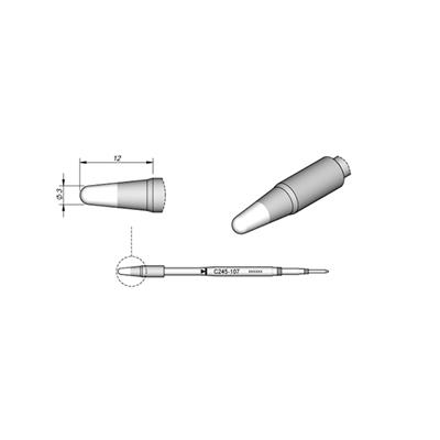 JBC C245-107 圆锥形烙铁头
