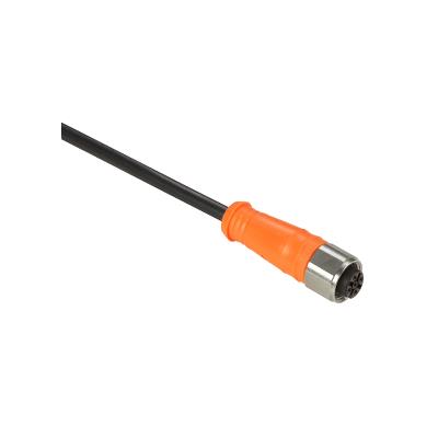 施耐德Schneide Pre wired connectors XZ, straight female, M12, 4 pins, cable PVC 2 m XZCPA1141L2