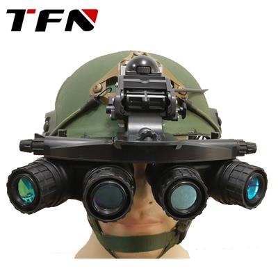TFN TD401 大视场头盔四目夜视仪 夜视镜 作战无需转头微光夜视系统 四目四管