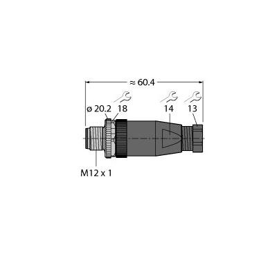 德国图尔克 用于传感器和执行器的附件 BS8141-0