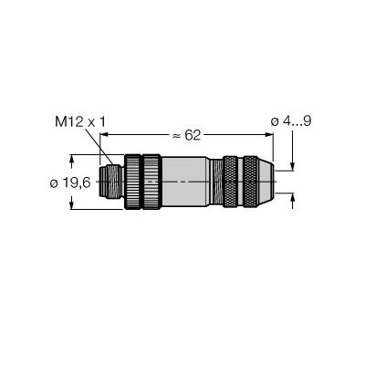 德国图尔克 用于传感器和执行器的附件 BMSS8141-0/9
