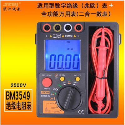 滨江仪表 BM3549 2500V绝缘电阻表+数字多用表