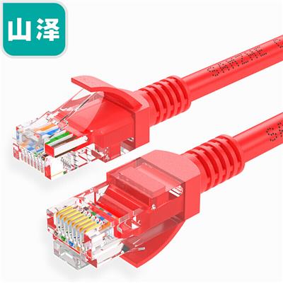 山泽 超五类网线红色WXH-015C