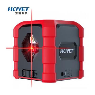 宏诚科技(HCJYET)水平仪绿光2线 红外线标线仪 红光投线仪 激光贴墙贴地仪 高精度水平尺 HT-411R水平仪
