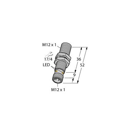 图尔克接近开关BI4-M12-AP6X-H1141电感式传感器