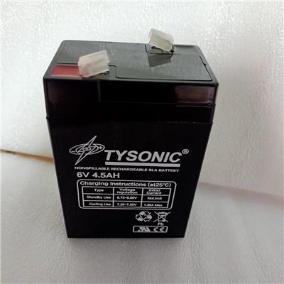 美国AII微氧仪GPR-1200电池 品牌：TYSONIC TY-6-4.5 6V4.5AH